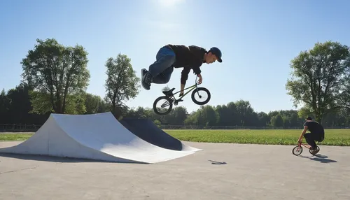 man doing BMX tricks near white dog,flatland bmx,freestyle bmx,half-pipe,slopestyle,bmx bike,bmx,fullpipe,skatepark,halfpipe,front wheel,bicycle motocross,half pipe,bike land,zurich shredded,kickflip,