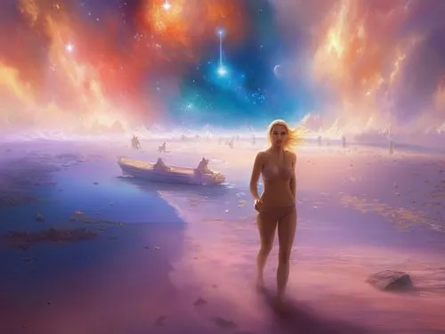 space art,valerian,andromeda,fantasy picture,universe,sci fiction illustration,the universe,starscape,astral traveler,burning man,fantasia,fire planet,lost in space,celestial bodies,astronomy,inner sp