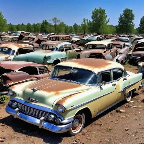 car cemetery,salvage yard,junk yard,rusty cars,scrapyard,old cars,scrap yard,junkyard,junkyards,cars cemetry,scrapyards,oldsmobiles,tailfins,car recycling,pontiacs,scrappage,boneyard,studebakers,desoto,buick classic cars,Photography,General,Realistic