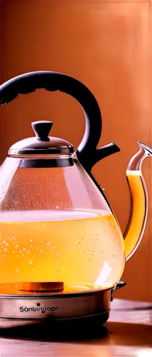 Bubbly boiling water, steam rising, transparent glass kettle, stainless steel handle, morning light, warm color tone, shallow depth of field, close-up shot, macro photography, high contrast, realistic