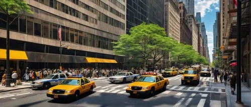 world digital painting,new york taxi,taxicabs,city scape,new york streets,digital painting,5th avenue,cityscapes,taxis,streetscapes,3d rendering,streetscape,wall street,photo painting,street scene,pedestrian lights,photorealist,pedestrianized,taxicab,cabs,Conceptual Art,Daily,Daily 26