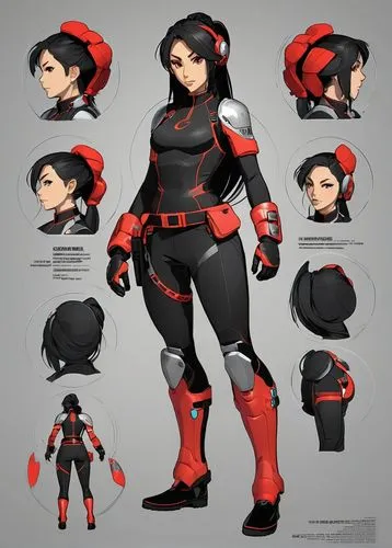 karai,mahvash,soejima,asami,elastigirl,liora,Unique,Design,Character Design