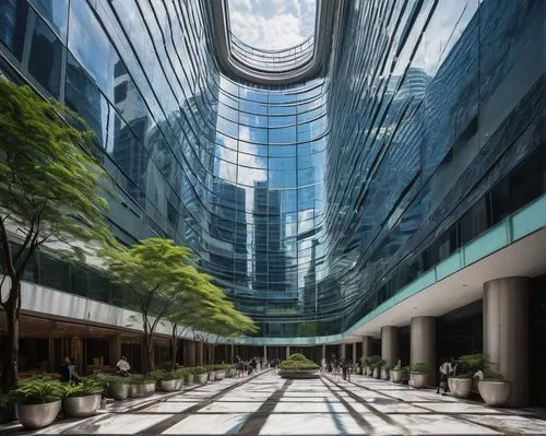 shiodome,glass building,difc,taikoo,glass facade,glass facades,aoyama,marunouchi,arcology,citicorp,abdali,esteqlal,cybercity,vdara,umeda,oscorp,glass wall,urbis,futuristic architecture,sathorn,Illustration,Japanese style,Japanese Style 21