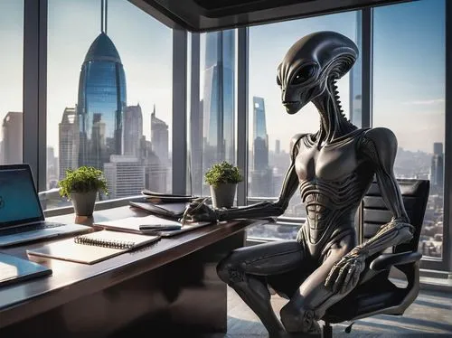 man with a computer,modern office,transhumanist,cybertrader,computerologist,transhumanism,alienware,telepresence,transhuman,neon human resources,seti,extraterritoriality,deskjet,avp,asari,blur office background,reticuli,office automation,teleomorph,cybernetically,Conceptual Art,Sci-Fi,Sci-Fi 13