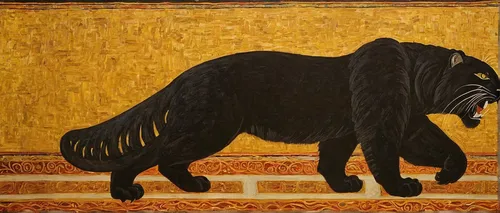 giant schnauzer,afghan hound,muskox,panthera leo,oriental longhair,masai lion,black shepherd,siamang,khokhloma painting,canis panther,female lion,black russian terrier,puli,male lion,ursa,tibetan mastiff,ursa major zodiac,gorilla,boar,panther,Art,Classical Oil Painting,Classical Oil Painting 30