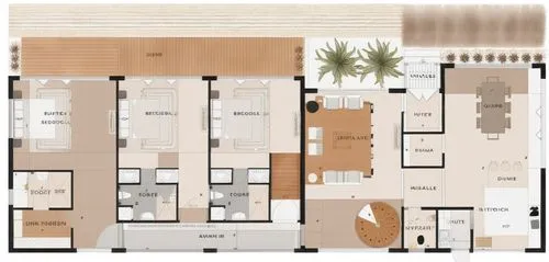 Watercolor (interior design:1.3) with material suggestion for a modern minimalist house, cool tone rendering, a digital rendering, trending on behance, majestic dunes, award winning, (Dune style: 1.2)