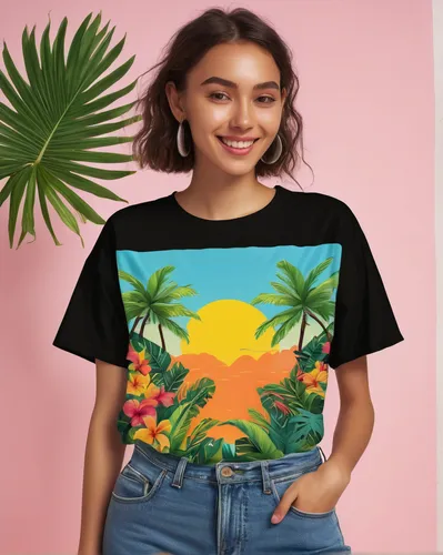 girl in t-shirt,palm tree vector,palmtrees,print on t-shirt,tropical floral background,pineapple top,isolated t-shirt,palm trees,palmtree,tropical bloom,sub-tropical,tropical birds,tshirt,t-shirt printing,cartoon palm,tropical house,tropical fish,palm tree,tropical bird,floral mockup,Illustration,Paper based,Paper Based 16