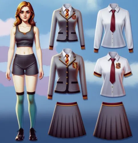 derivable,a uniform,dressup,uniforms,business girl,women's clothing,tailcoats,uniform,trinian,businesswoman,school clothes,secretarial,headmistress,business woman,tailcoat,ladies clothes,police uniforms,school skirt,blazer,waitress,Unique,Design,Character Design