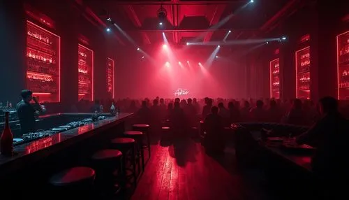 nightclub,factory hall,piano bar,nightclubs,clubbing,concert stage,melkweg,tavastia,palco,scene lighting,zhu,zouk,performance hall,redlight,zaal,stage design,atmosfera,warehouse,red light,clubcorp,Photography,General,Realistic