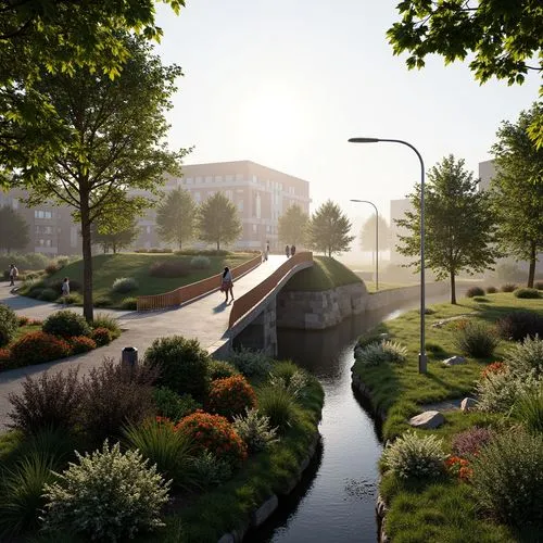 3d rendering,streamwood,render,urban park,waterweg,riverwood,cryengine,arborway,scenic bridge,rendered,3d rendered,netherwood,riverside,riverbank,greenspace,stormwater,river bank,virtual landscape,landscaped,renderings