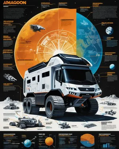 travel trailer poster,expedition camping vehicle,vanagon,moon vehicle,airstream,armored vehicle,dymaxion,airstreams,orbcomm,spacebus,vector infographic,amazon,hamazon,sci fiction illustration,armored car,motorhome,dropship,mission to mars,motorhomes,fleet and transportation,Unique,Design,Infographics