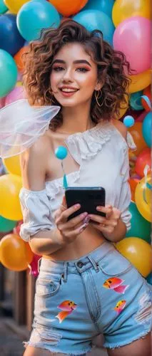 woman holding a smartphone,girl with speech bubble,colorful balloons,creative background,colorful background,woman eating apple,girl with cereal bowl,little girl with balloons,social media addiction,emoji balloons,text message,rainbow color balloons,holding ipad,portrait background,digital identity,photographic background,background colorful,digital advertising,connect 4,balloons,Art,Classical Oil Painting,Classical Oil Painting 06