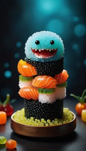 sushi art,stylized macaron,macaron,macaroon,sushi roll images,halloween cookies,sushi,sushi plate,mandarin cake,frog cake,dark mood food,lardy cake,halloween candy,sushi roll,stack cake,food styling,yo-kai,food photography,candy pumpkin,culinary art,Illustration,Abstract Fantasy,Abstract Fantasy 01