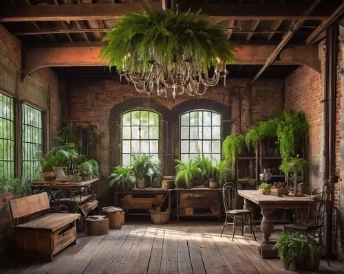 herbology,houseplants,houseplant,house plants,potted plants,hanging plants,loft,indoor,rustic aesthetic,vintage botanical,fern plant,greenhouse,rustic,sunroom,bellocq,tropical house,exotic plants,philodendron,anthropologie,officine,Illustration,Realistic Fantasy,Realistic Fantasy 11