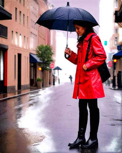 red coat,woman holding a smartphone,raincoat,rainwear,walking in the rain,wet smartphone,little girl with umbrella,rainy weather,in the rain,drizzly,redcoat,rainy day,rainy,rainiest,gastown,rainfall,red rose in rain,galoshes,a girl with a camera,rainswept,Art,Classical Oil Painting,Classical Oil Painting 14