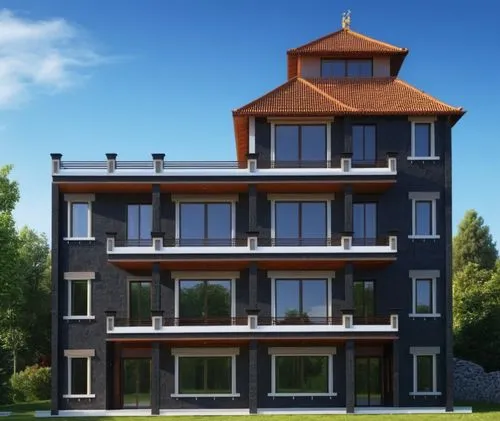 frame house,two story house,residential house,modern house,townhome,wooden house,wooden facade,apartment building,appartment building,residential building,mansard,apartment house,maisonette,inmobiliaria,house shape,multistorey,residential tower,house painting,danish house,zoku,Photography,General,Realistic