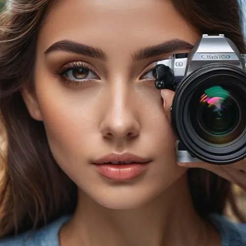 a girl with a camera,camera lens,photo lens,camera,nikon,portrait photographers,Photography,General,Natural