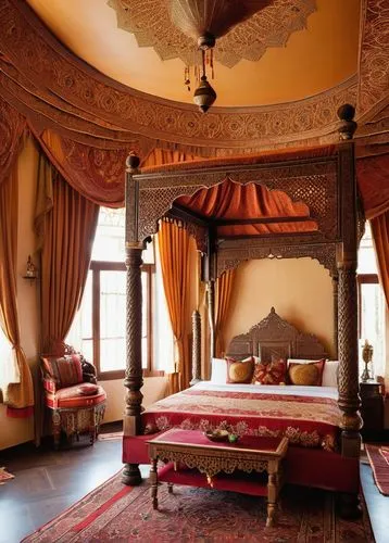 bedchamber,ornate room,four poster,cappadocian,moroccan pattern,haveli,chambre,shekhawati,morocco,marrakesh,marrakech,dorne,neemrana,bedspreads,bedroom,riad,chevalerie,alcazar of seville,la kasbah,interior decor,Conceptual Art,Daily,Daily 11