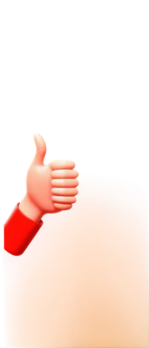 thumb up, youtube like button, red icon, white background, rounded corners, glossy effect, subtle shadow, 3D appearance, centered composition, soft focus, warm color tone, PNG with transparent backgro