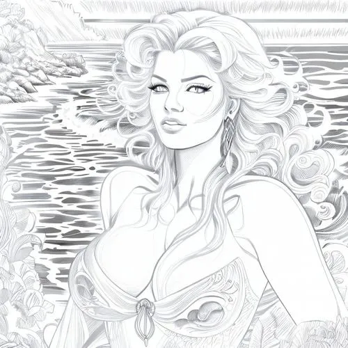 digital drawing,siren,the sea maid,aphrodite,the blonde in the river,venetia,rusalka,digital illustration,girl on the river,fantasy woman,angel line art,marilyn,lineart,background ivy,line-art,fantasy portrait,digital artwork,mermaid background,water rose,celtic queen,Design Sketch,Design Sketch,Character Sketch