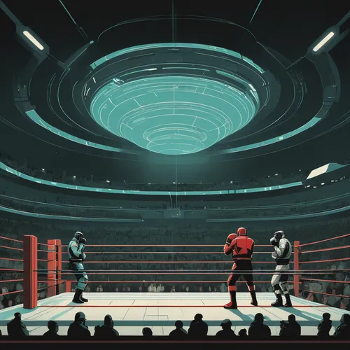 boxing ring,striking combat sports,combat sport,chess boxing,professional boxing,octagon,the hand of the boxer,punch,boxing,mma,theater of war,sparring,lethwei,pankration,sci fiction illustration,sanshou,mixed martial arts,shoot boxing,arena,ufc,Illustration,Japanese style,Japanese Style 08