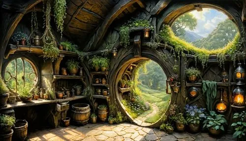 hobbiton,hobbit,fairy door,fantasy art,fairy village,fantasy picture,fairy house,dandelion hall,a fairy tale,fairy world,fairy tale,enchanted forest,garden door,the little girl's room,fantasy landscape,faery,tunnel of plants,terrarium,fairytale,apothecary