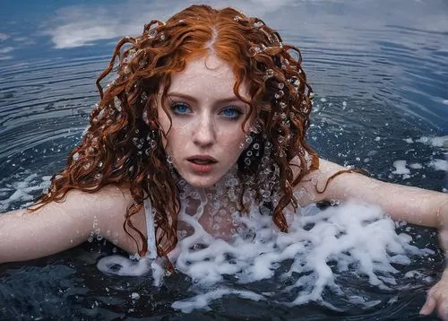 water nymph,jingna,naiad,photoshoot with water,submerged,in water,Conceptual Art,Fantasy,Fantasy 15