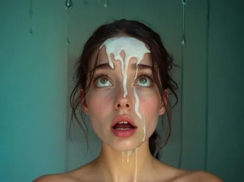 milk splash,facial,water dripping,hygiene,membranacea,shaving