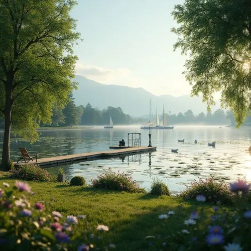 lakeside,thun lake,beautiful lake,lake lucerne region,lake lucerne,seealpsee,padamsee,mountainlake,idyllic,idyll,evening lake,render,forest lake,the lake,landscape background,lake view,hintersee,oberland,cryengine,eibsee,Photography,General,Realistic