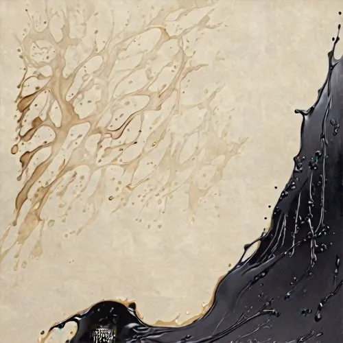 Clean background page - parchment,
with fine drips of  black ink,hakuin,masashige,amano,japanese art,clyfford,yasunari,pour,bitumen,ukiyoe,dakuten,hokusai,karasu,nakaya,oil stain,oil in water,seimei,a