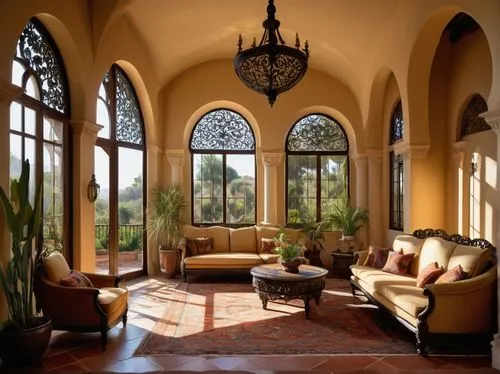 sunroom,orangery,conservatory,sitting room,vaulted ceiling,moroccan pattern,loggia,patio,hacienda,luxury home interior,breakfast room,interior decor,home interior,bay window,patios,family room,riad,inside courtyard,conservatories,filoli,Art,Artistic Painting,Artistic Painting 41