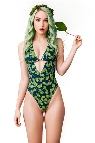 fig leaf,one-piece swimsuit,poison ivy,two piece swimwear,bulbasaur,wasabi,ivy,monokini,marie leaf,lily pad,nelumbo,green kiwi,plus-size model,mint leaf,collard greens,tropical greens,one-piece garment,swimwear,broccoli,heather green,Unique,Design,Knolling