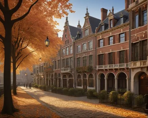 netherlands,belgium,netherland,spui,the netherlands,autumn morning,bruges,beguinage,hanover,autumn scenery,holland,holand,oudewater,terbrugge,leuven,delft,bremen,brugge,louvain,dendermonde,Art,Artistic Painting,Artistic Painting 06