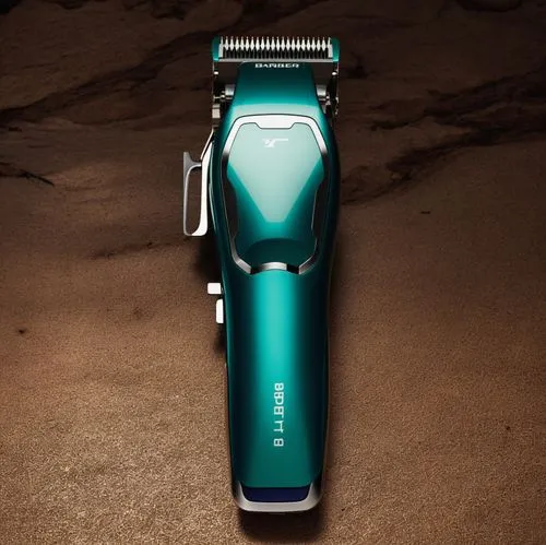 Barber Hair Clippers，Stylish appearance with a three-dimensional feel,the electric shaver is green and has a silver blade,conair,shavers,trimmer,hairdryer,trimmers,car vacuum cleaner,Photography,Gener