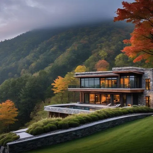 house in the mountains,house in mountains,beautiful home,dreamhouse,modern house,forest house,modern architecture,luxury home,house by the water,home landscape,luxury property,fall landscape,house with lake,house in the forest,private house,mountainside,country house,hillside,the cabin in the mountains,landscaped,Photography,Artistic Photography,Artistic Photography 12