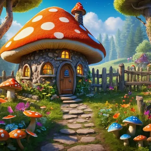 mushroom landscape,mushroom island,fairy village,toadstools,fairy house,club mushroom,toadstool,scandia gnomes,mushrooms,fairy world,gnomes at table,dandelion hall,fairy forest,lingzhi mushroom,mushroom type,forest mushroom,umbrella mushrooms,mushroom hat,fairy chimney,mushroom,Photography,General,Fantasy