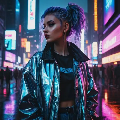 neon lights,cyberpunk,neon light,neon,burzenin,neon makeup,futuristic,cyberpunks,neon body painting,jacket,synth,neons,futurepop,ultraviolet,electropop,neon arrows,cyberangels,zenon,neon sign,neon colors,Conceptual Art,Fantasy,Fantasy 28