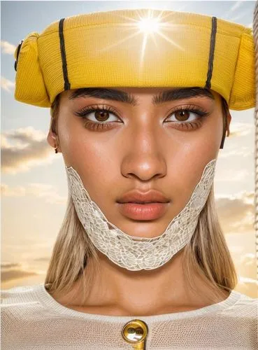 vrih,beekeeper,yellow sun hat,mami,fenty,honeydripper,sun,matangi,rih,tidal,nefertiti,citrine,baoshun,nahri,gold mask,delicti,fendi,beehive,light mask,riri