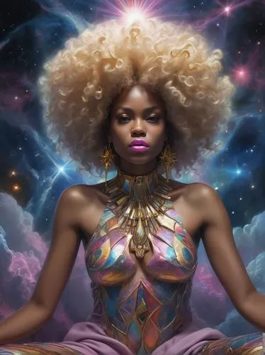 afrofuturism,raelian,afrocentrism,vodun,divine healing energy,crown chakra,Conceptual Art,Fantasy,Fantasy 01