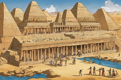 ancient egypt,khufu,pyramids,the great pyramid of giza,ancient egyptian,pharaohs,ancient civilization,kharut pyramid,step pyramid,egyptian temple,ancient city,eastern pyramid,giza,abu simbel,egyptology,ancient buildings,dahshur,egypt,karnak,qasr azraq,Illustration,Abstract Fantasy,Abstract Fantasy 23