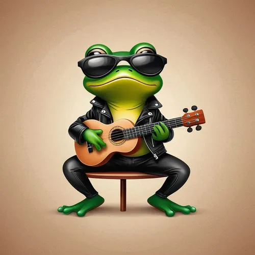 frog background,cavaquinho,musician,woman frog,green frog,strumming,buskin,guitarra,man frog,guitar player,frog,leaupepe,frog king,grenouille,frosch,crooner,folksinger,kermit,fado,chansonnier,Unique,Design,Logo Design