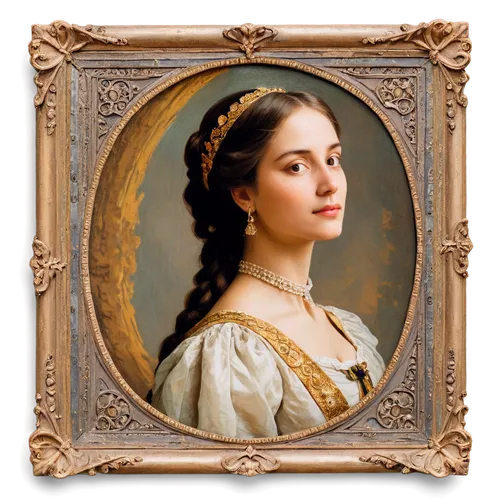 vintage female portrait,perugini,emile vernon,portrait of a girl,principessa,portrait of a woman,duchesse,bougereau,lucrezia,isabeau,young woman,bouguereau,leighton,cepora judith,pistole,romantic portrait,young lady,elizabet,apolonia,georgiana,Illustration,Paper based,Paper Based 11