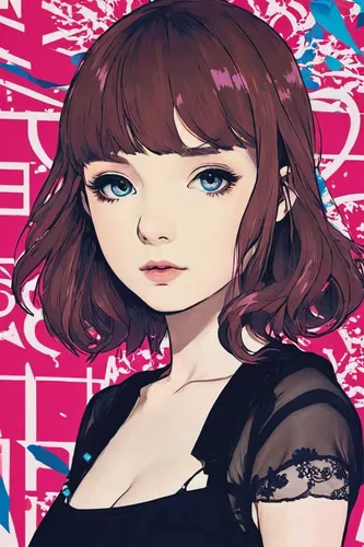 CHVRCHES to perform in Manila,persona,fashion vector,portrait background,rosa ' amber cover,artist doll,pink carnation,fashion doll,started-carnation,pink background,custom portrait,game illustration,