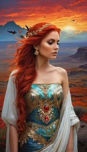 fantasy picture,fantasy art,tuatha,mervat,celtic queen,thyatira,inanna,fantasy portrait,triss,scotswoman,ariadne,boudicca,shepherdess,asenath,fantasy woman,flamenca,world digital painting,celtic woman,persephone,demelza,Conceptual Art,Fantasy,Fantasy 05