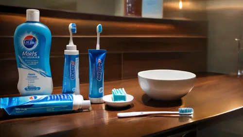 Disposable supplies provided by the hotel, including toothbrushes and toothpaste,toothpastes,toothbrushes,toiletries,male toiletries,mouthwashes,toiletry,toothpaste,toothbrush,amenities,cleaning stati