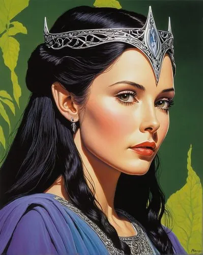 celtic queen,fantasy woman,fantasy portrait,the enchantress,thracian,fantasy art,queen of the night,sorceress,heroic fantasy,celtic woman,diadem,the snow queen,violet head elf,queen s,elven,princess sofia,crowned,fairy queen,caerula,queen crown,Conceptual Art,Sci-Fi,Sci-Fi 18