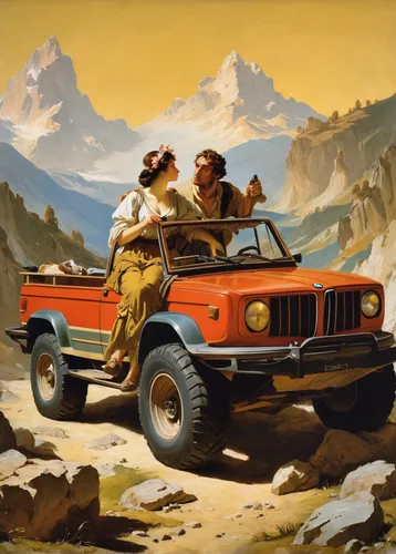 jeep wagoneer,willys-overland jeepster,jeep cj,jeep gladiator rubicon,jeep rubicon,jeep,jeep gladiator,willys jeep,willys jeep truck,desert safari,jeeps,jeep honcho,yellow jeep,jeep dj,land rover series,jeep cherokee,jeep cherokee (xj),edsel ranger,jeep wrangler,car rental,Art,Classical Oil Painting,Classical Oil Painting 40