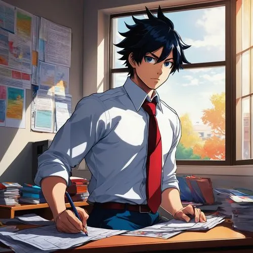 paperwork,office ruler,office worker,desk,in a working environment,office desk,study room,administrator,secretary,school uniform,night administrator,vanitas,office,desk top,classroom,blur office background,teacher,cg artwork,attorney,secretary desk,Conceptual Art,Sci-Fi,Sci-Fi 25