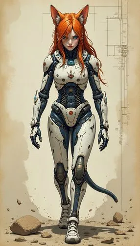 firestar,madelyne,thundercats,cat warrior,huntress,digitigrade,Unique,Design,Blueprint