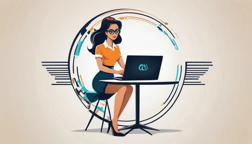 vector illustration,women in technology,flat blogger icon,fashion vector,girl at the computer,vector graphics,blogger icon,vector graphic,vector art,telephone operator,freelancer,office chair,summer clip art,freelance,retro 1950's clip art,web designer,art deco woman,computer icon,adobe illustrator,vector image,Unique,Design,Logo Design